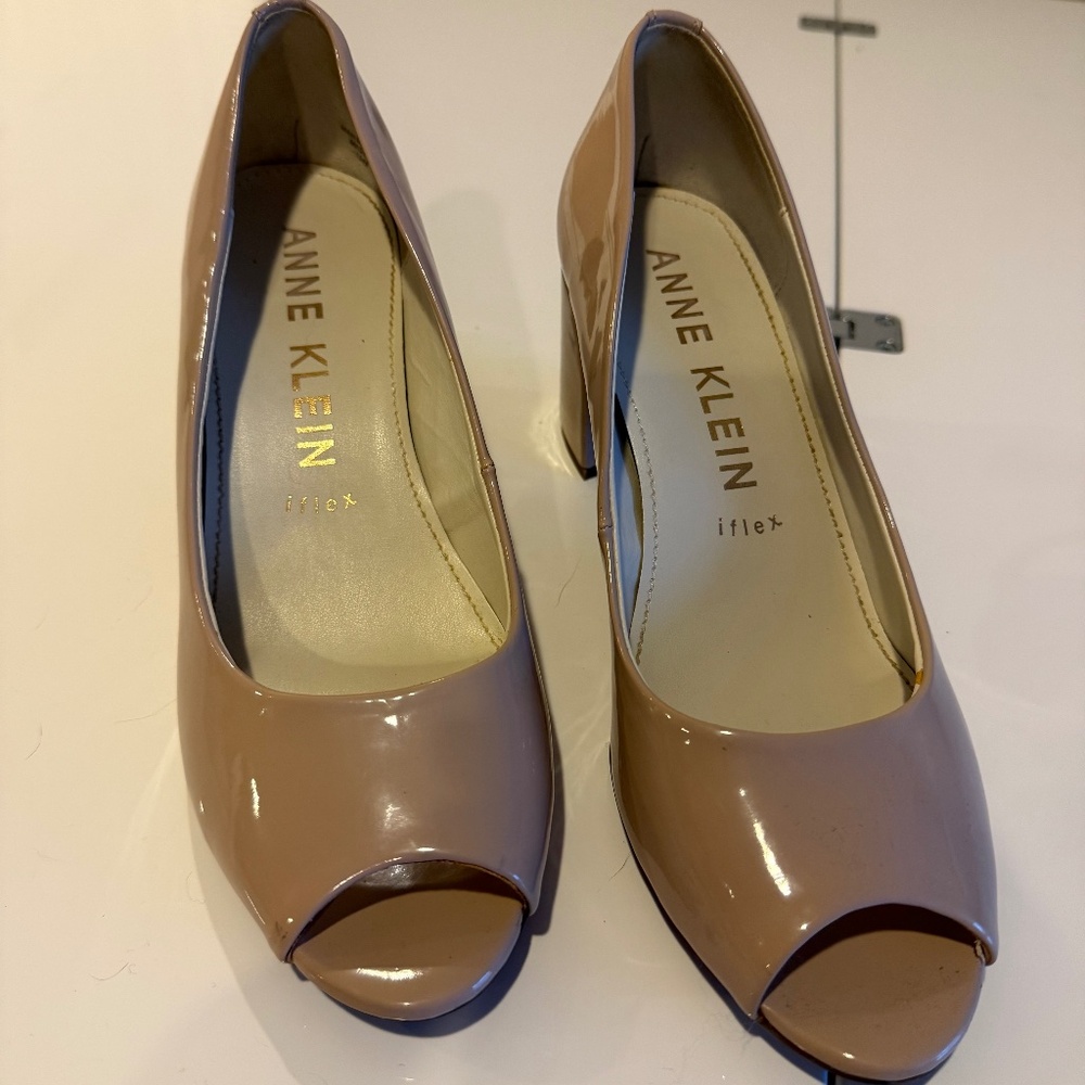Anne Klein Women’s Open Toe Pumps Pink 9.5